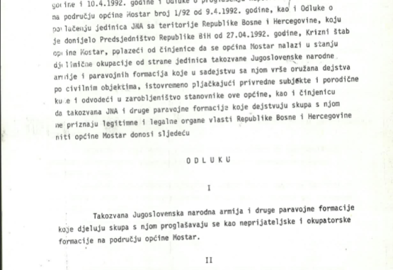 HRS: Tko je oslobodio Mostar 1992. čitajte u Mostarskom jutru